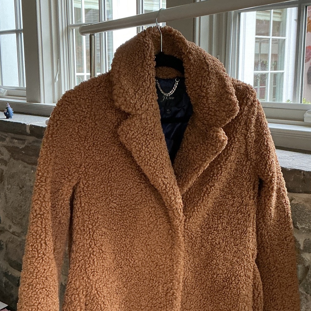 J. Crew Brown Sherpa Jacket